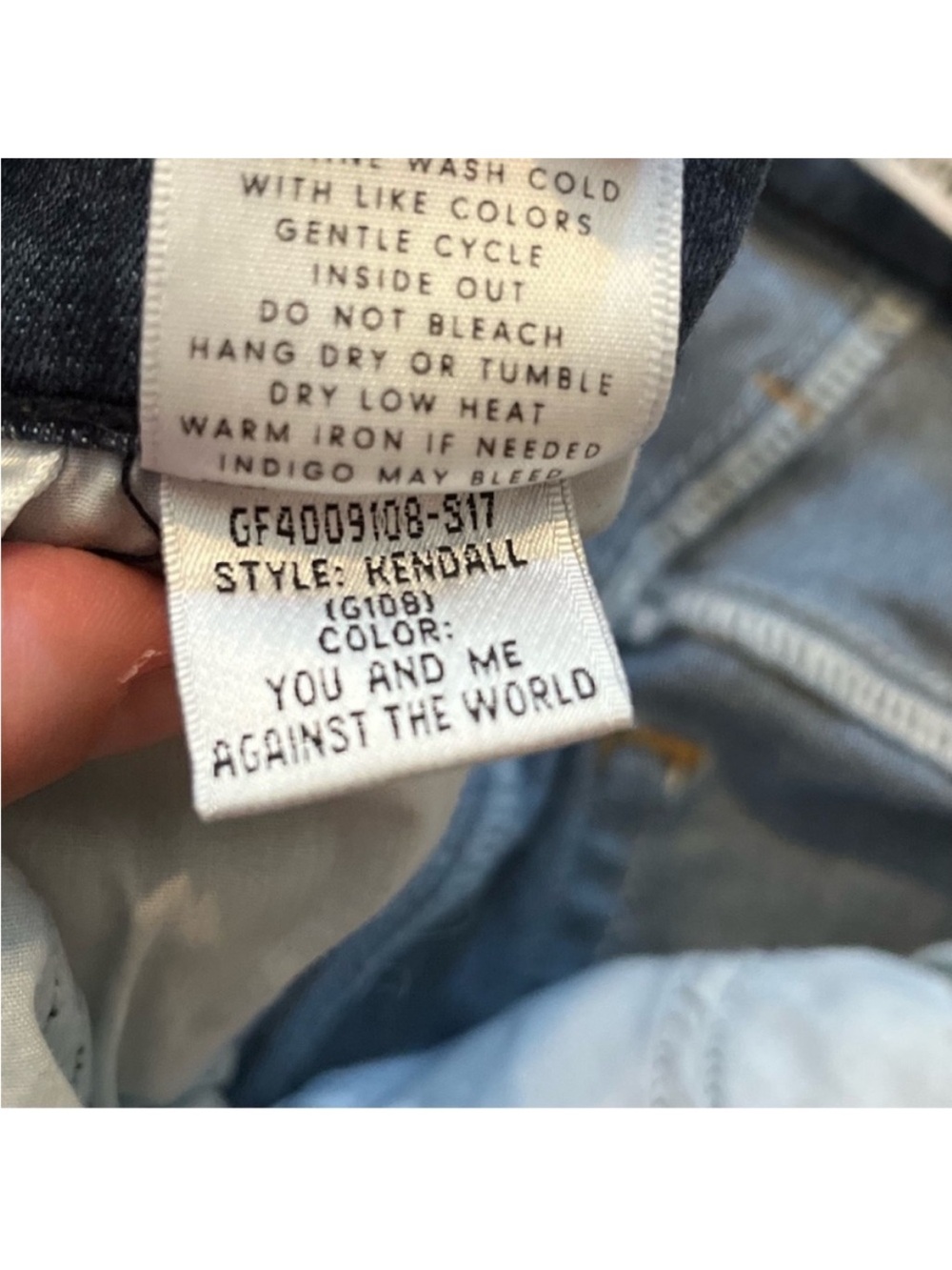 GRLFRND Kendall High-Rise Stretch Skinny Jean You and Me Against the World 25 - Picture 7 of 11